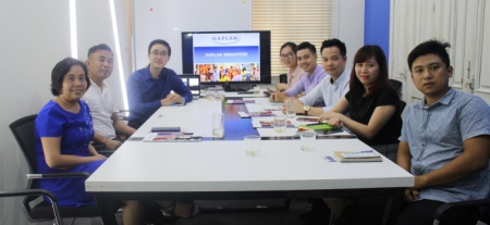Buổi gặp gỡ đại diện trường Kaplan Singapore với Havina Global. 